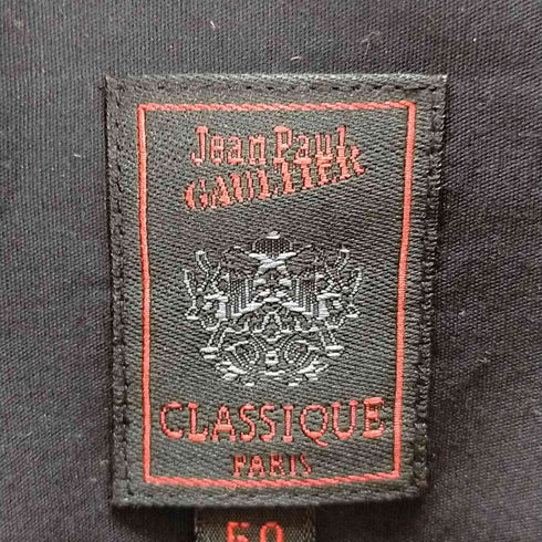 ジャンポールゴルチエクラシック Jean Paul GAULTIER CLASSIQUE 00s 比翼 プレート ピンホールシャツ メンズ JPN:50