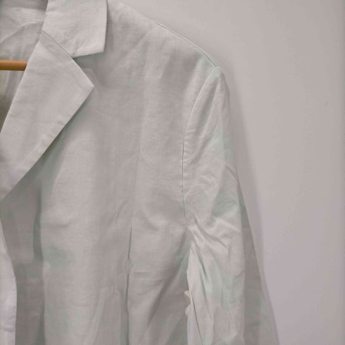 セオリー theory 19SS Eco Crunch Wash Overlay B | チェスターコート スプリングコート ロング リネン S ライトグリーン /AO ■OS レディース レディース JPN:S