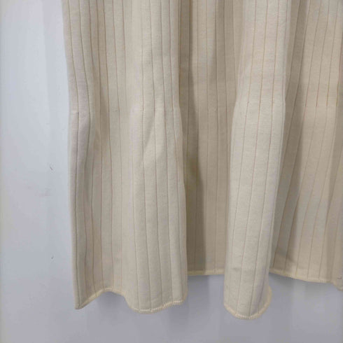 スピックアンドスパン Spick and Span 22AW RIBニットワンピース ロング 長袖 ウール混 アイボリー /DO ■OS レディース レディース