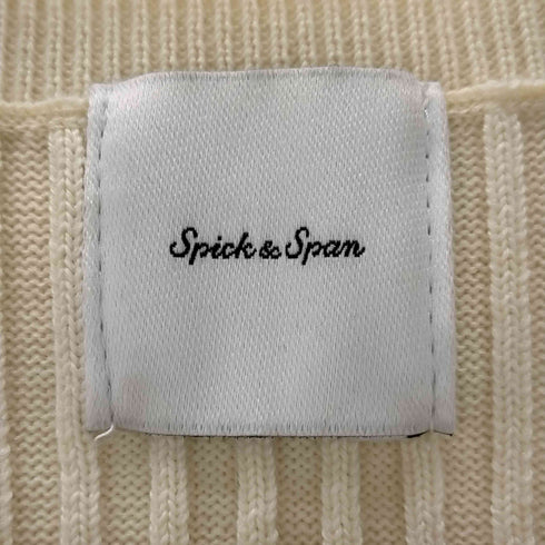 スピックアンドスパン Spick and Span 22AW RIBニットワンピース ロング 長袖 ウール混 アイボリー /DO ■OS レディース レディース