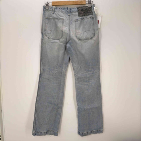 ロンハーマンヴィンテージ R.H.VINTAGE R.H.vintage デニムパンツ ジーンズ ダメージ加工 USED加工 ボタンフライ S 水色 ライトブルー /DF ■OS レディース レディース JPN:S
