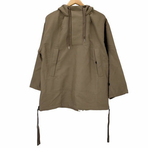クラネ CLANE 22AW SIDE OPEN WIDE ANORAK ジャケット ブルゾン プルオーバー フード ファスナースリット 1 茶 ブラウン /ES ■OS レディース レディース JPN:1