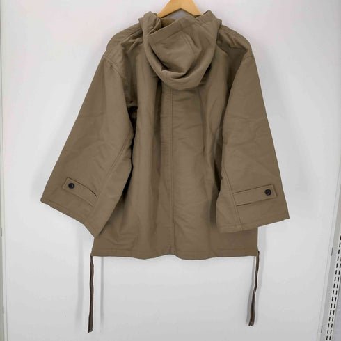 クラネ CLANE 22AW SIDE OPEN WIDE ANORAK ジャケット ブルゾン プルオーバー フード ファスナースリット 1 茶 ブラウン /ES ■OS レディース レディース JPN:1