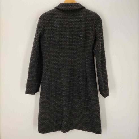 トゥービーシック TO BE CHIC ツイードコート ミドル丈 ウール 40 黒 ブラック /AA ■OS ■SH レディース レディース JPN:40