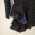 サカイ Sacai ウール ボーダー フリル 長袖 ニット セーター アシンメトリー アシメ 1 黒 紺 ブラック ネイビー /ES ■OS レディース レディース JPN:1