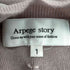 アルページュストーリー Arpege story 22AW 袖コンシャスニットワンピース ロング 長袖 1 スモークピンク /HK ■OS レディース レディース JPN:1