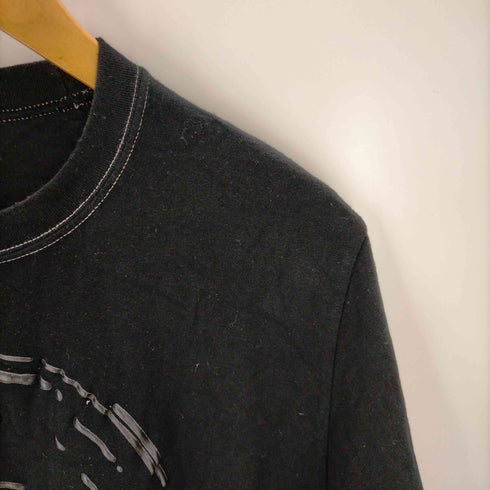 イッセイミヤケメン ISSEY MIYAKE MEN ステッチ ラバープリントTシャツ メンズ FREE