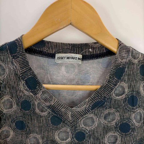 イッセイミヤケメン ISSEY MIYAKE MEN ドットプリントVネックTシャツ メンズ FREE