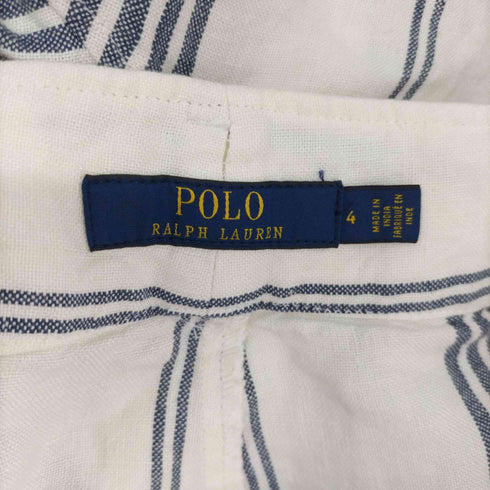 ポロラルフローレン POLO RALPH LAUREN 2タックリネンショートパンツ レディース JPN:4