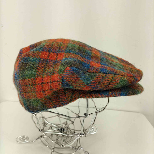 ハリスツイード Harris Tweed ウールチェックハンチング レディース