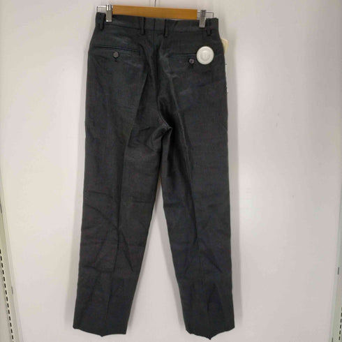 イッセイミヤケメン ISSEY MIYAKE MEN 11SS ブラックリネン2タックスラックス メンズ JPN:1