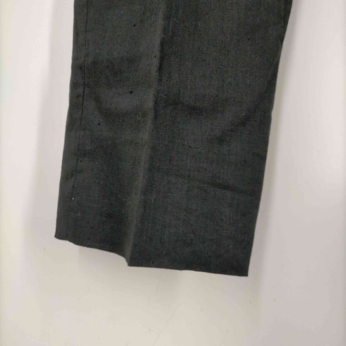 イッセイミヤケメン ISSEY MIYAKE MEN 11SS ブラックリネン2タックスラックス メンズ JPN:1