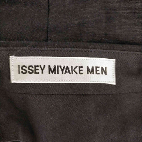 イッセイミヤケメン ISSEY MIYAKE MEN 11SS ブラックリネン2タックスラックス メンズ JPN:1