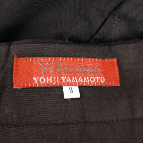 ワイズフォーメン Ys for men 赤タグ 100番台ウールギャバ2タックスラックス メンズ JPN:2