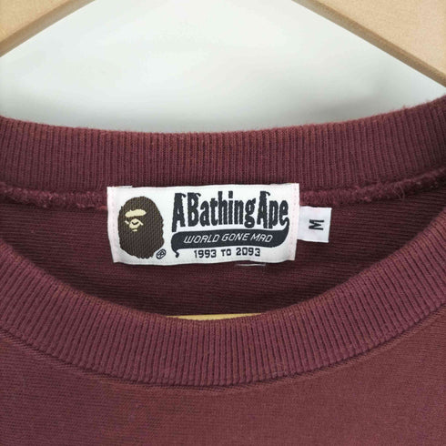 アベイシングエイプ A BATHING APE ロゴプリント フットボール Tシャツ メンズ JPN:M