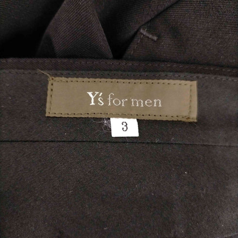 ワイズフォーメン Ys for men 100番台ウールギャバ 2タックテーパードスラックス メンズ JPN:3