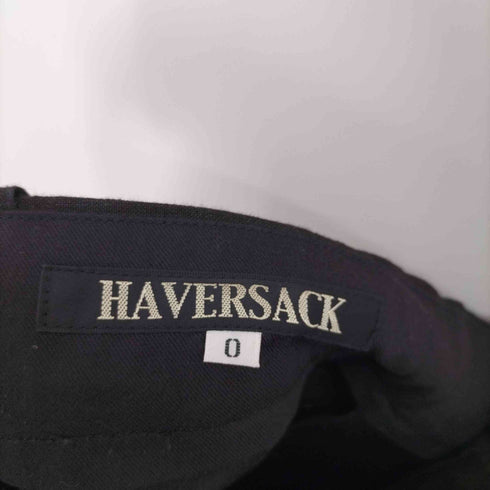 ハバーサック HAVERSACK リネン ボタンフライ ツータック ワイド パンツ メンズ O