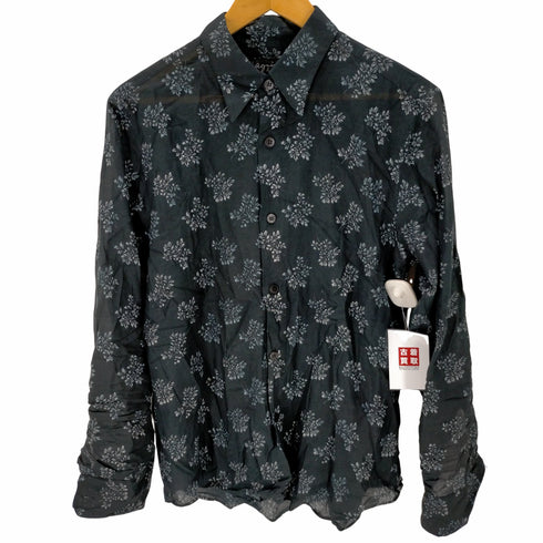 アニエスベーオム Agnes b.homme 藍染フラワープリントシアーシャツ メンズ JPN:2