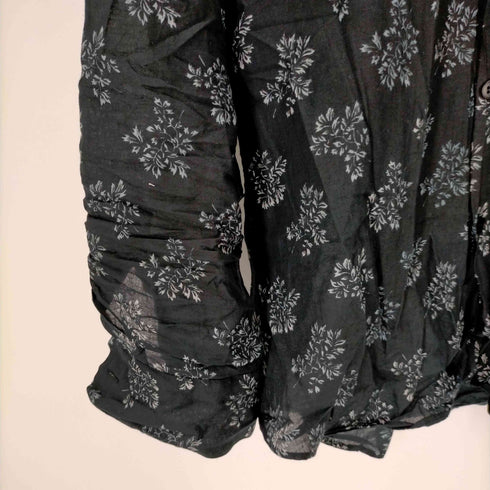 アニエスベーオム Agnes b.homme 藍染フラワープリントシアーシャツ メンズ JPN:2