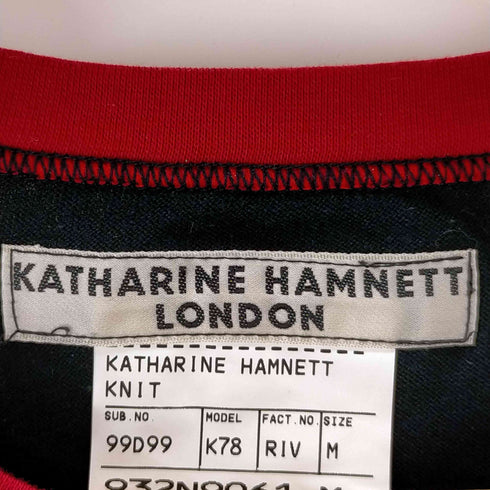 キャサリンハムネットロンドン KATHARINE HAMNETT LONDON フロントプリントリンガーtシャツ メンズ JPN:M