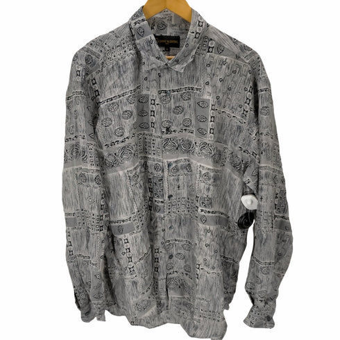 ジャンニヴァレンティノ GIANNI VALENTINO シルク100 ペイズリーシャツ メンズ JPN:XL