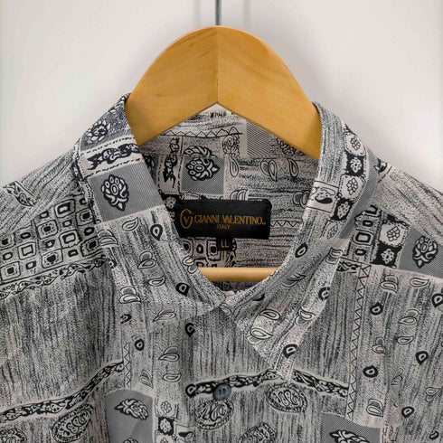 ジャンニヴァレンティノ GIANNI VALENTINO シルク100 ペイズリーシャツ メンズ JPN:XL