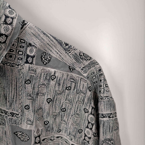 ジャンニヴァレンティノ GIANNI VALENTINO シルク100 ペイズリーシャツ メンズ JPN:XL