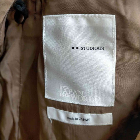 ステュディオス STUDIOUS 日本製 コットン トレンチコート メンズ JPN:M