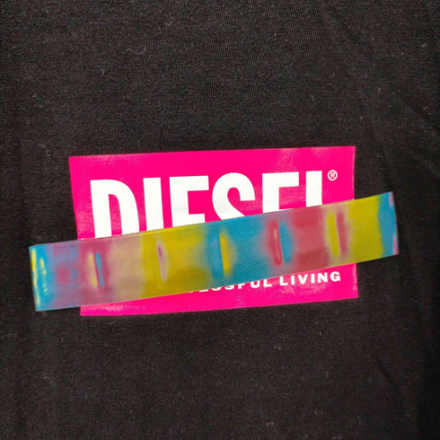 ディーゼル DIESEL リフレクターロゴ S/S Tシャツ レディース import:S