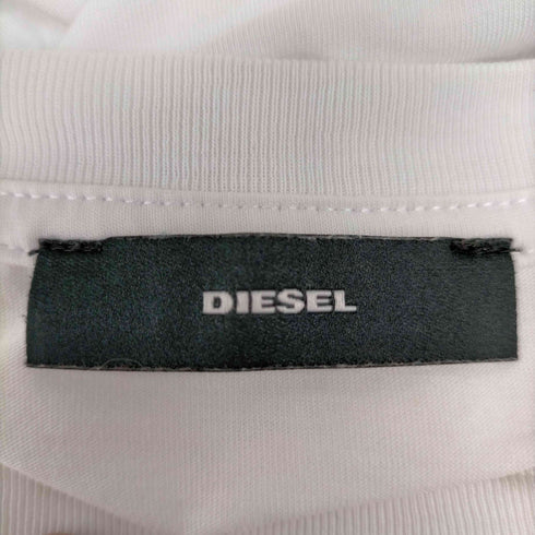 ディーゼル DIESEL コットンジャージー メタリックロゴ S/S Tシャツ レディース import:S