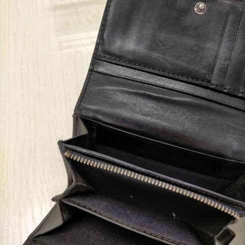 キャサリンハムネットロンドン KATHARINE HAMNETT LONDON 型押し 2つ折り l字ジップ レザー財布 メンズ