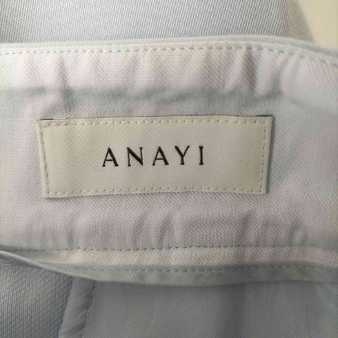 アナイ ANAYI センタープレスタックスラックスパンツ レディース 36