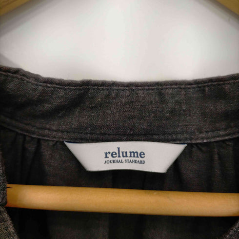 ジャーナルスタンダードレリューム JOURNAL STANDARD relume 22SS リネンレーヨンギャザーシャツブラウス レディース FREE