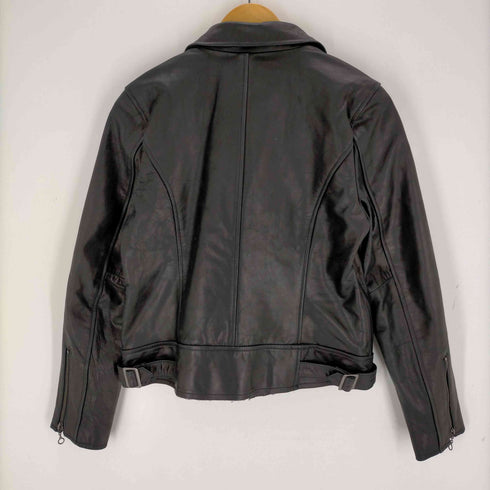 アヴィレックス AVIREX BELLE COW DOUBLE RIDERS JACKET カウ ダブル ライダース ジャケット 革ジャン レザー 牛革 レディース import:L