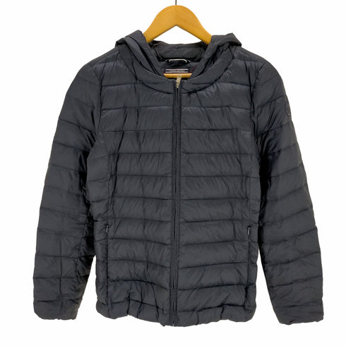 トミーヒルフィガー TOMMY HILFIGER ダウンジャケット フード ジップアップ ロゴ ナイロン レディース JPN:S
