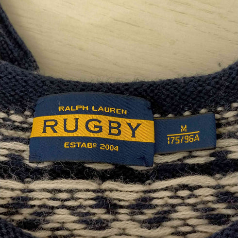 ラグビーラルフローレン Rugby Ralph Lauren ニット セーター 長袖 総柄 ウール メンズ JPN:M