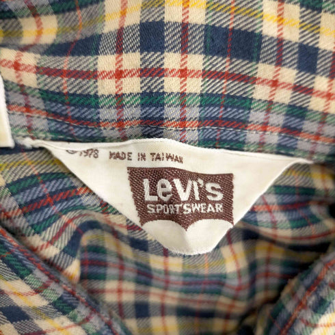 リーバイス Levis 70~80S 三角タグ 両フラップポケットチェックシャツ メンズ JPN:M