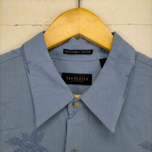 ヴァンヒューゼン VAN HEUSEN パームツリー柄グラデーションレーヨンアロハシャツ メンズ JPN:XL