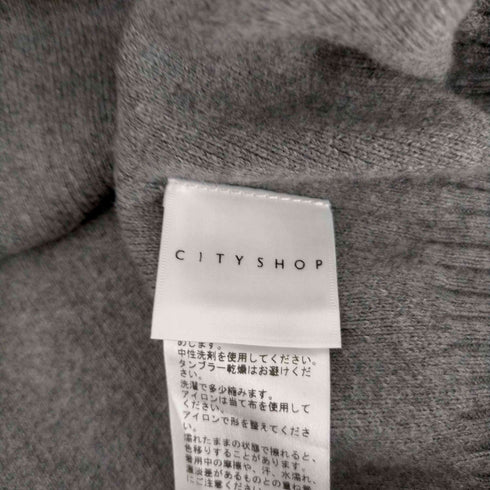 シティショップ CITYSHOP 22AW OVER KNIT GILET ニット セーター ベスト ジレ カシミヤ混 レディース