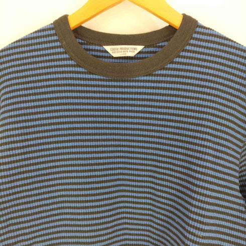 クーディプロダクション cootie productions Waffle Thermal Border L/S Tee ワッフル サーマル ボーダー L/S Tシャツ メンズ JPN:L