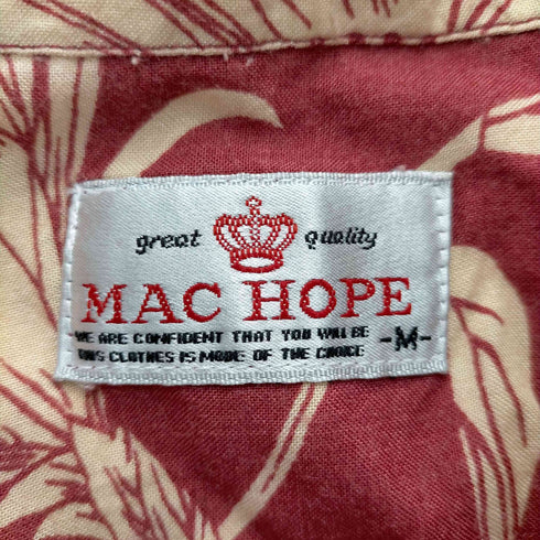 マックホープ MAC HOPE S/S 花柄アロハシャツ メンズ JPN:M
