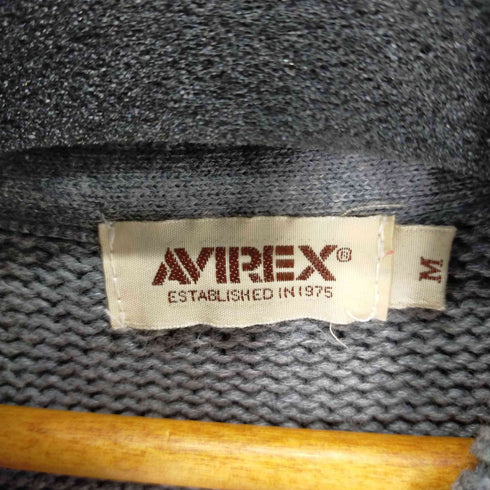 アヴィレックス AVIREX ダブルジップ ドライバーズニット ジャケット セーター メンズ M