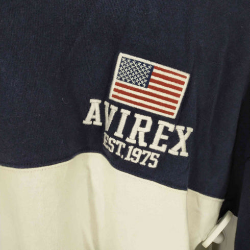 アヴィレックス AVIREX バーシティ 長袖クルーネック メンズ M