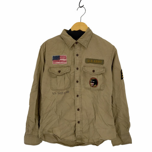 アヴィレックス AVIREX MILITARY SHIRT ワッペン メンズ M