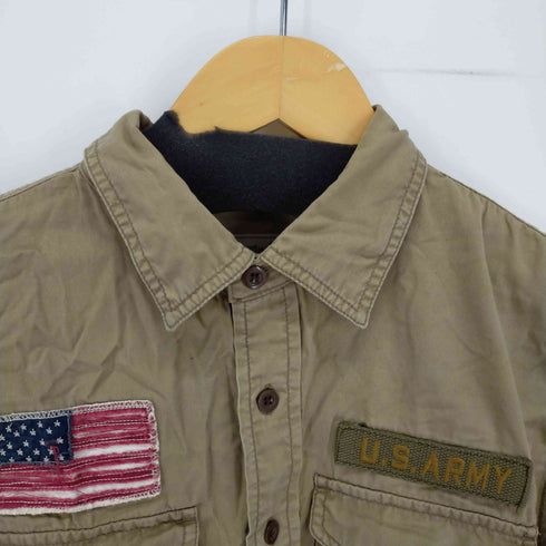 アヴィレックス AVIREX MILITARY SHIRT ワッペン メンズ M