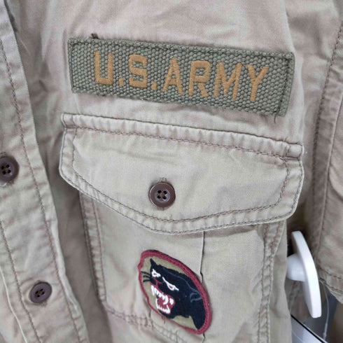 アヴィレックス AVIREX MILITARY SHIRT ワッペン メンズ M