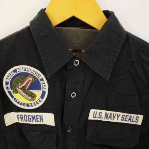 アヴィレックス AVIREX SS PATCHED MILITARY SHIRT LITTLE CREEK メンズ M