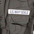 アヴィレックス AVIREX SS PATCHED MILITARY SHIRT LITTLE CREEK メンズ M