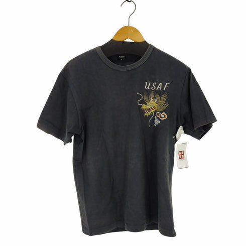 アヴィレックス AVIREX 刺繍 スカ Tシャツ メンズ M