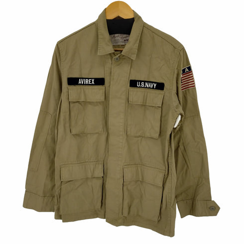 アヴィレックス AVIREX PATCHED RIPSTOP B.D.U JACKET/ミリタリージャケット/リップストップ メンズ M